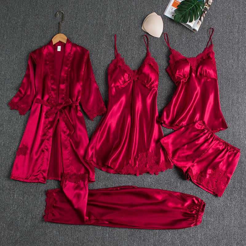 Élyséanne — Elegantní noční saténový set
