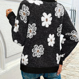 Kristýna - Elegantní nadčasový květinový cardigan