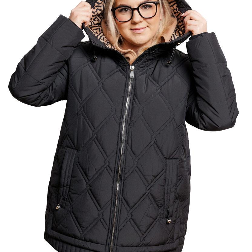 Lucie | Teplá, lehká a voděodolná zimní bunda Plus Size