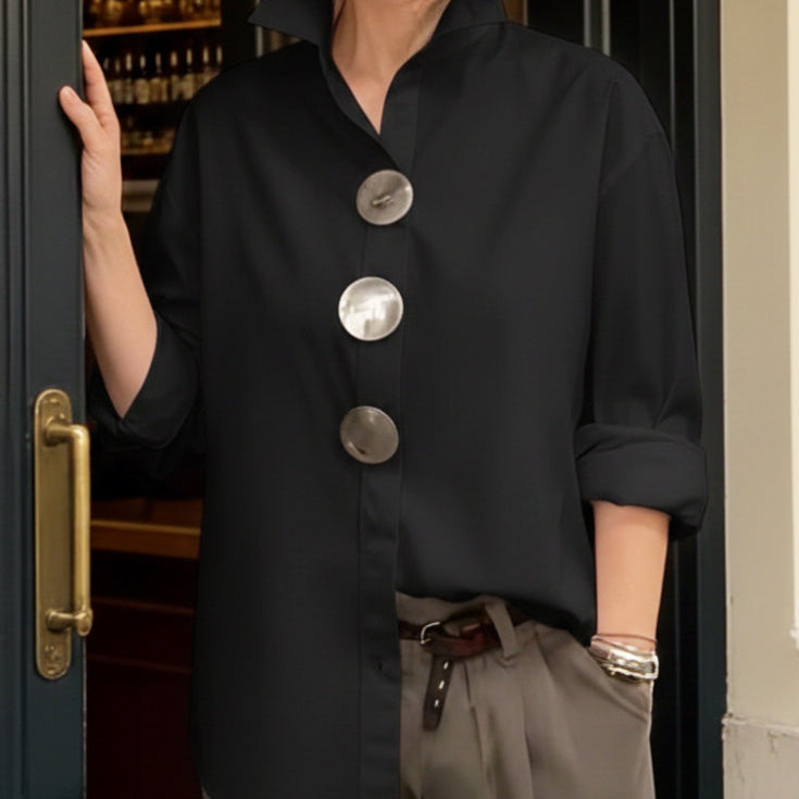 Lucie - Elegantní blůza ze směsi hedvábí a bavlny