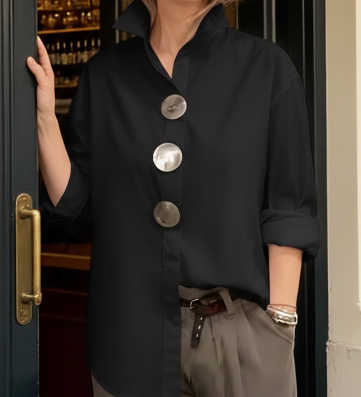 Lucie - Elegantní blůza ze směsi hedvábí a bavlny