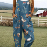 Heidi | Stylový overal s vintage potiskem