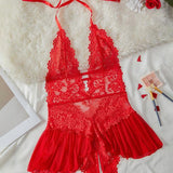 Petra - Krajkové babydoll s průhlednou sukní