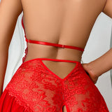 Petra - Krajkové babydoll s průhlednou sukní