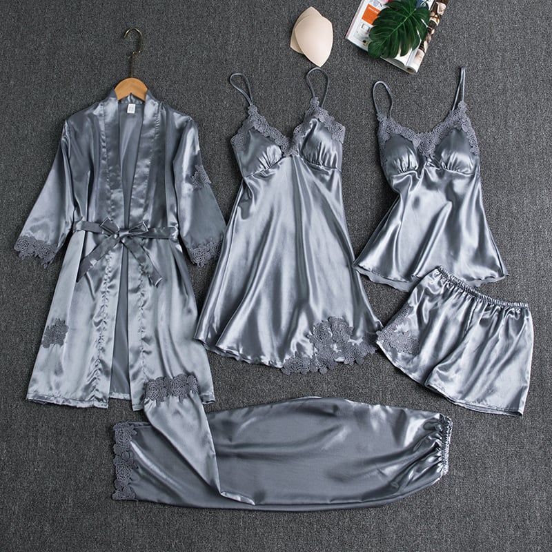 Élyséanne — Elegantní noční saténový set