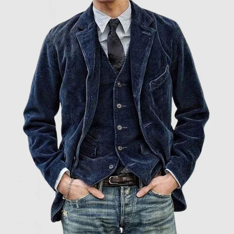 Andrei – Manšestrová bunda a vesta, set