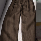 Monika - Široké kalhoty z lehké bavlny