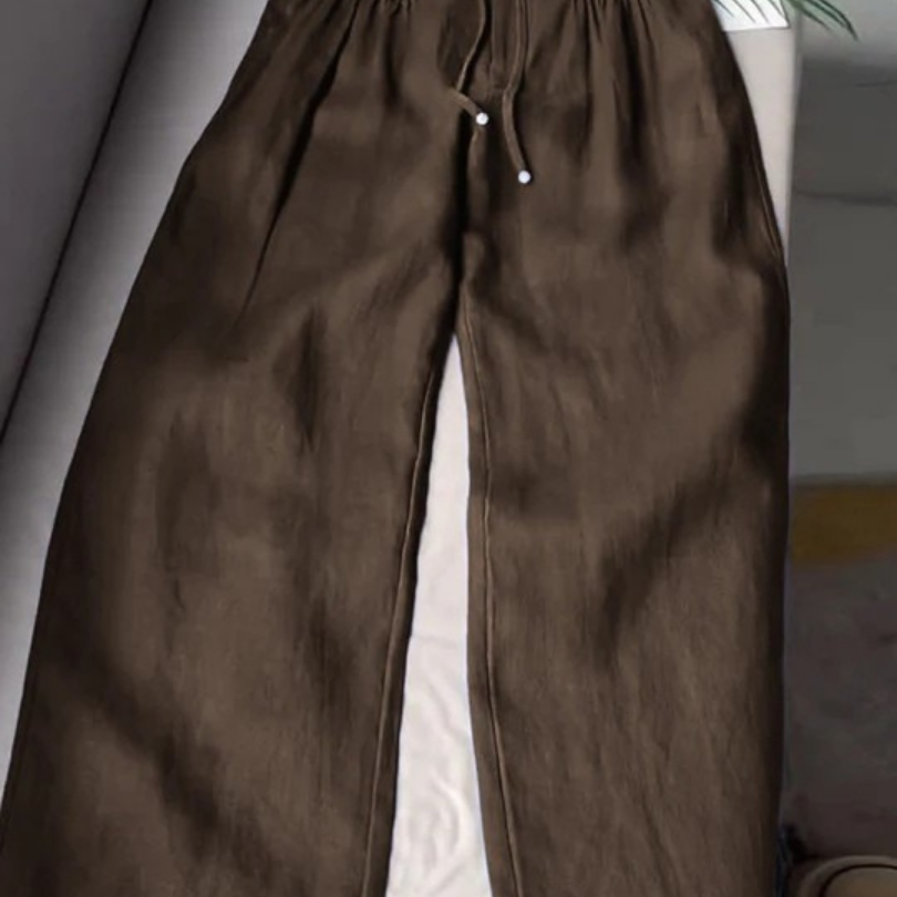 Monika - Široké kalhoty z lehké bavlny