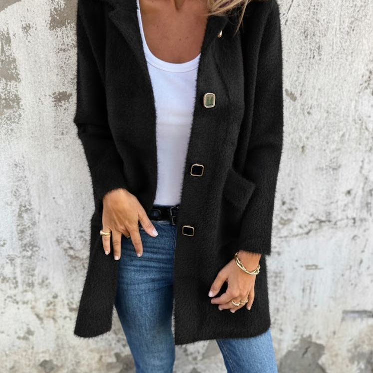 Eva — Elegantní dlouhý kabát na každý den