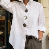 Lucie - Elegantní blůza ze směsi hedvábí a bavlny