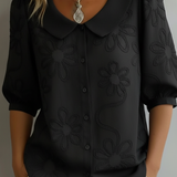 Denisa - Lehká květinová blůza s přirozenou elegancí