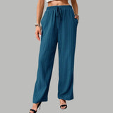 Renata - Plisované kalhoty se širokými nohavicemi