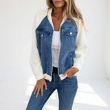 Sabina — Moderní elegantní kontrastní casual bunda