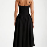 Odete - Midi šaty s korzetovým střihem