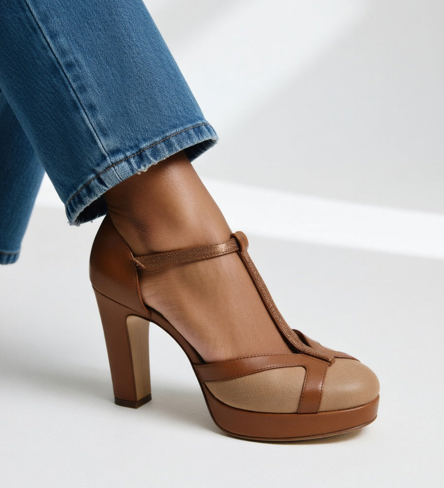 Maëlyne — Elegantní retro lodičky s ergonomickou oporou