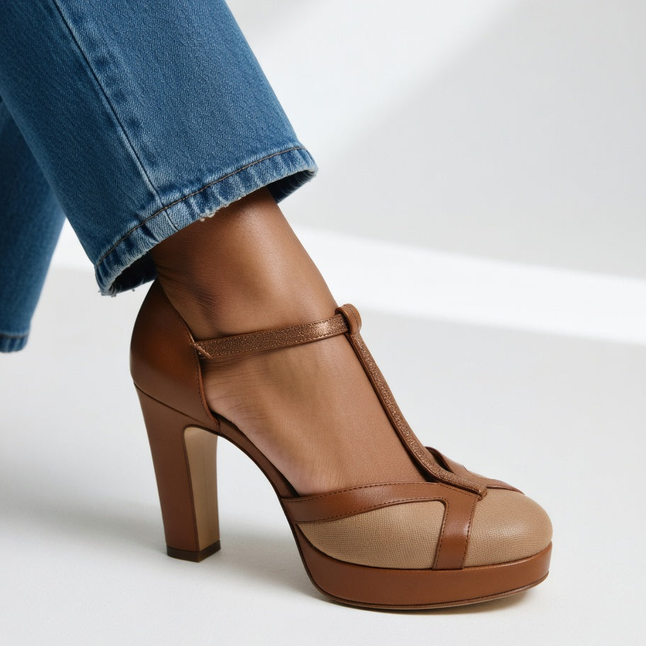 Maëlyne — Elegantní retro lodičky s ergonomickou oporou