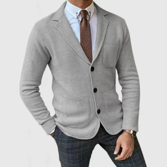 Bren – Casual slim blazer s kapsami