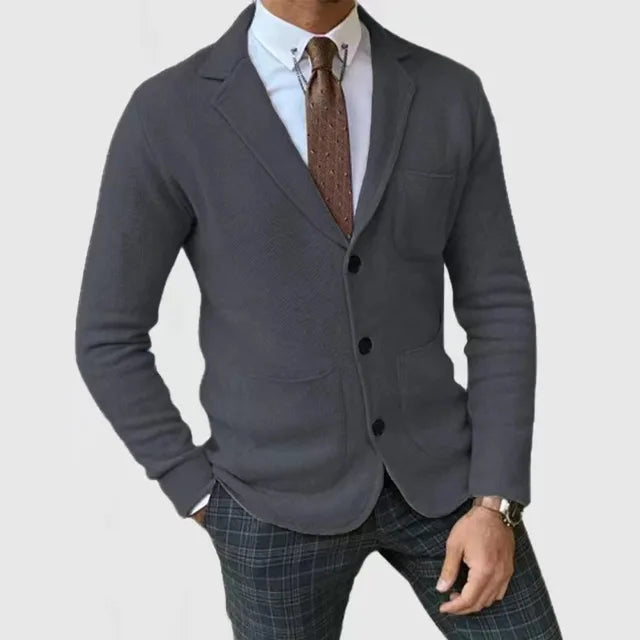 Bren – Casual slim blazer s kapsami