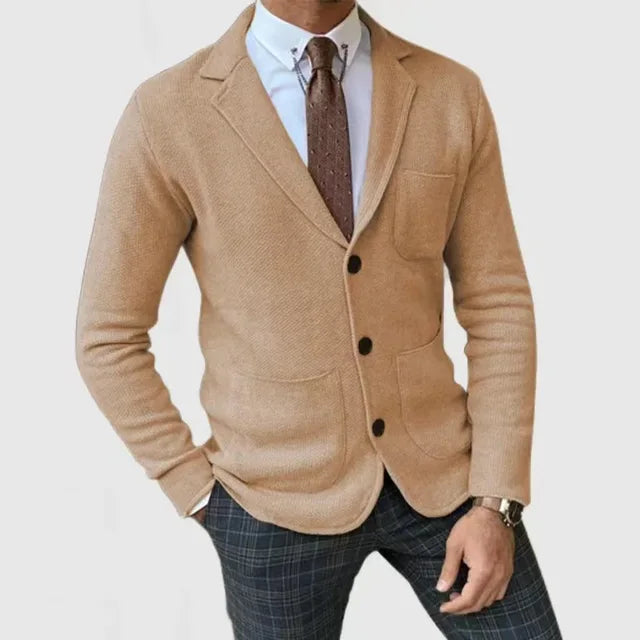 Bren – Casual slim blazer s kapsami