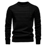 Leandr - Elegantní pánský svetr s kostkovaným vzorem