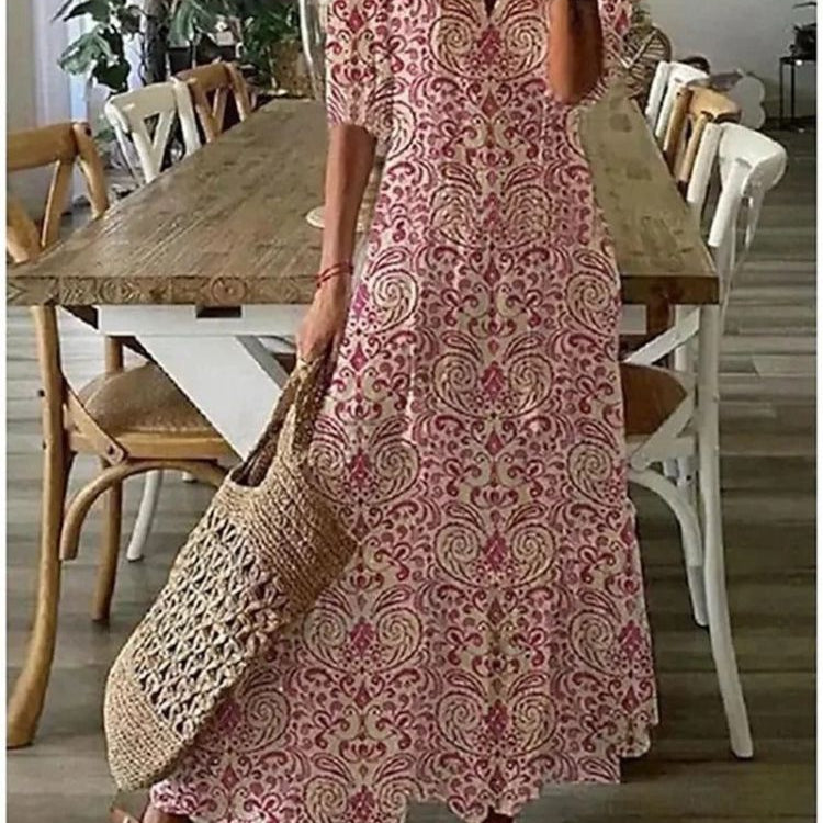 Jana — Elegantní maxi květinové sametové šaty