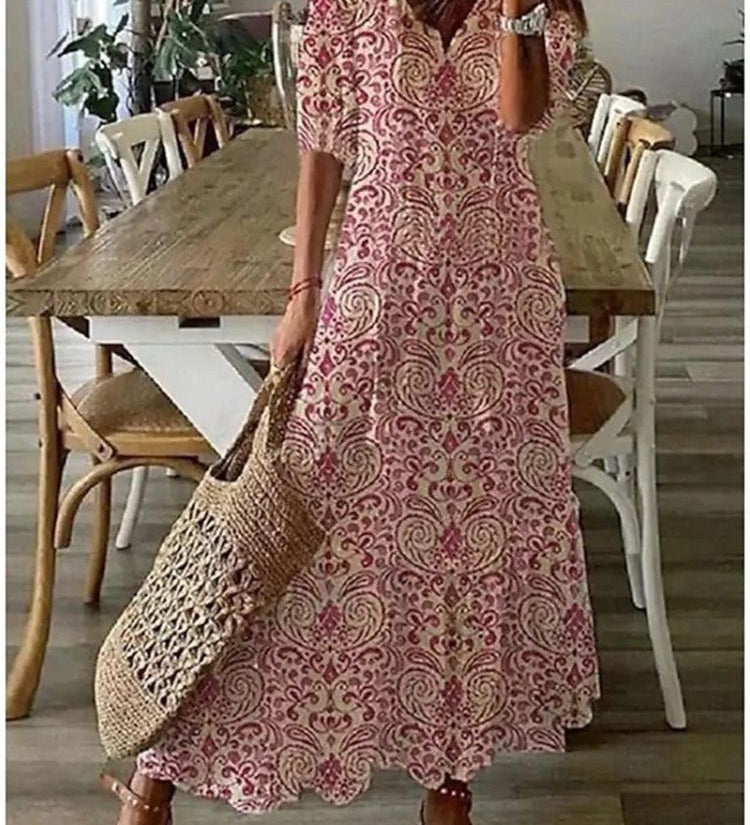 Jana — Elegantní maxi květinové sametové šaty
