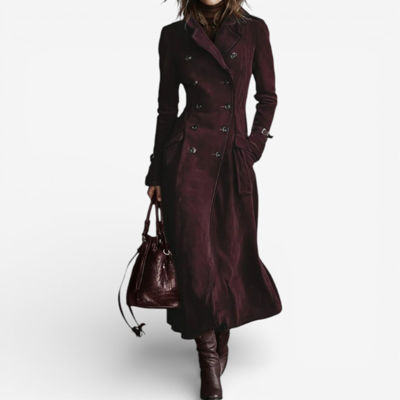 Monika — Dlouhý kabát s nadčasovou elegancí