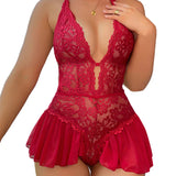 Petra - Krajkové babydoll s průhlednou sukní