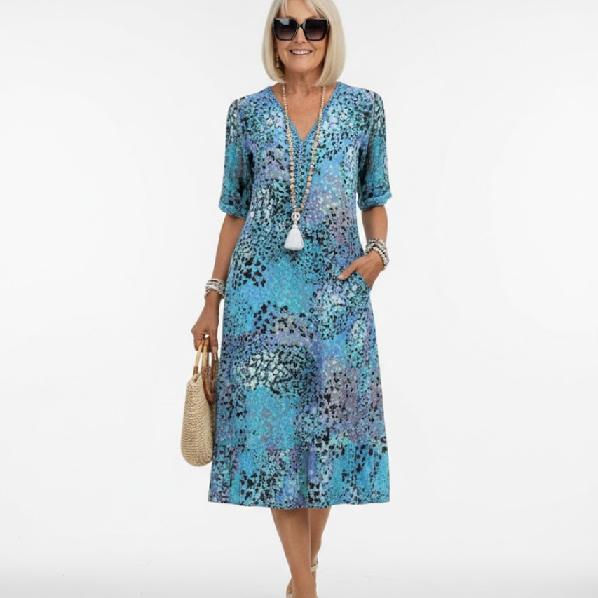 Florentine™ — Elegantní květinové midi šaty