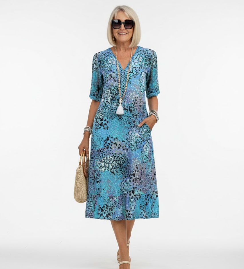 Florentine™ — Elegantní květinové midi šaty
