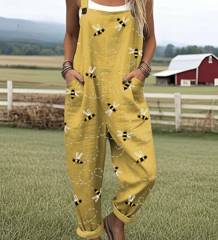 Heidi | Stylový overal s vintage potiskem