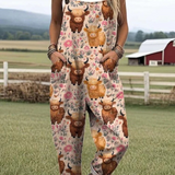 Heidi | Stylový overal s vintage potiskem