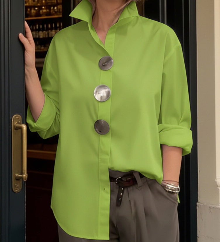 Lucie - Elegantní blůza ze směsi hedvábí a bavlny