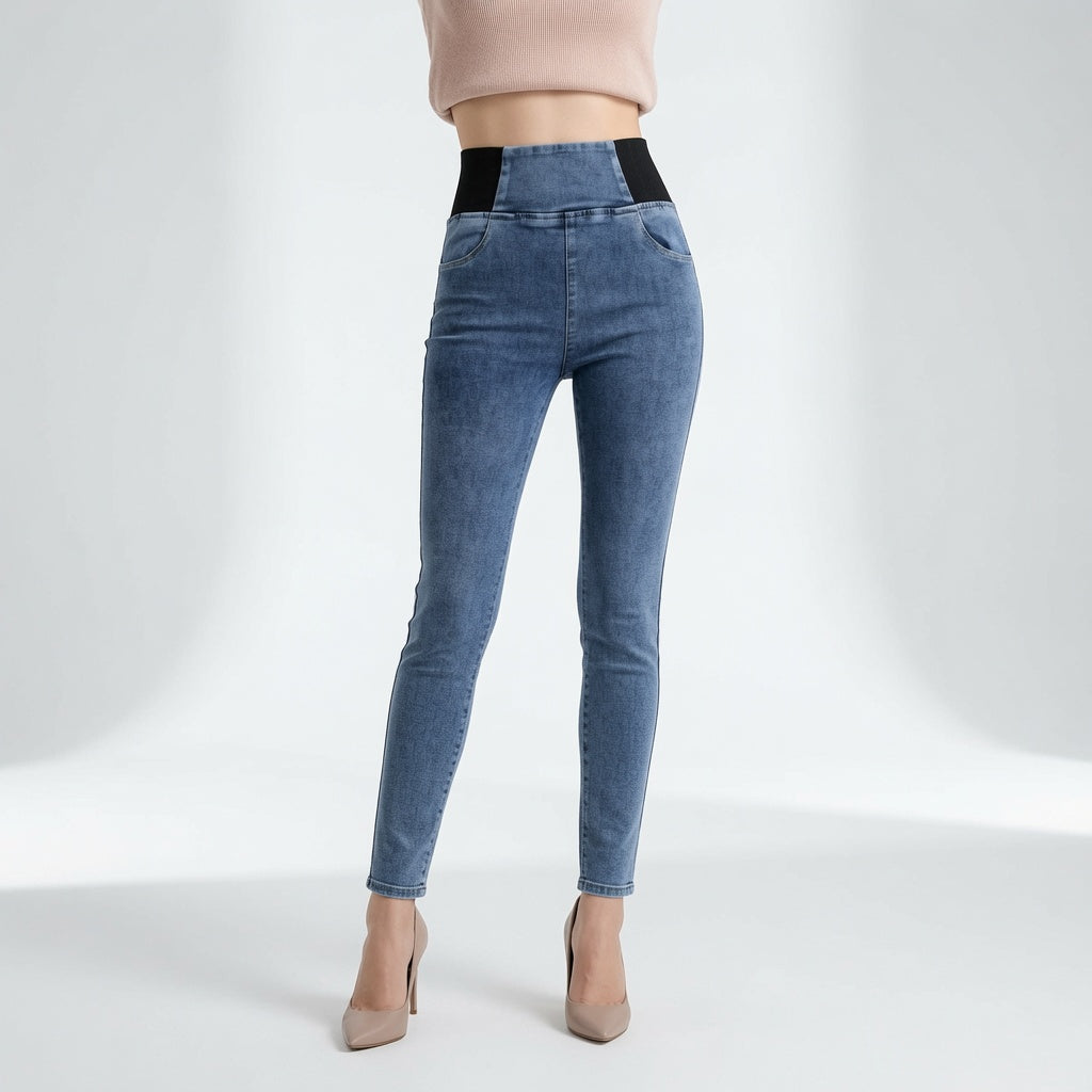 Lucie - Vysoké pohodlné skinny džíny