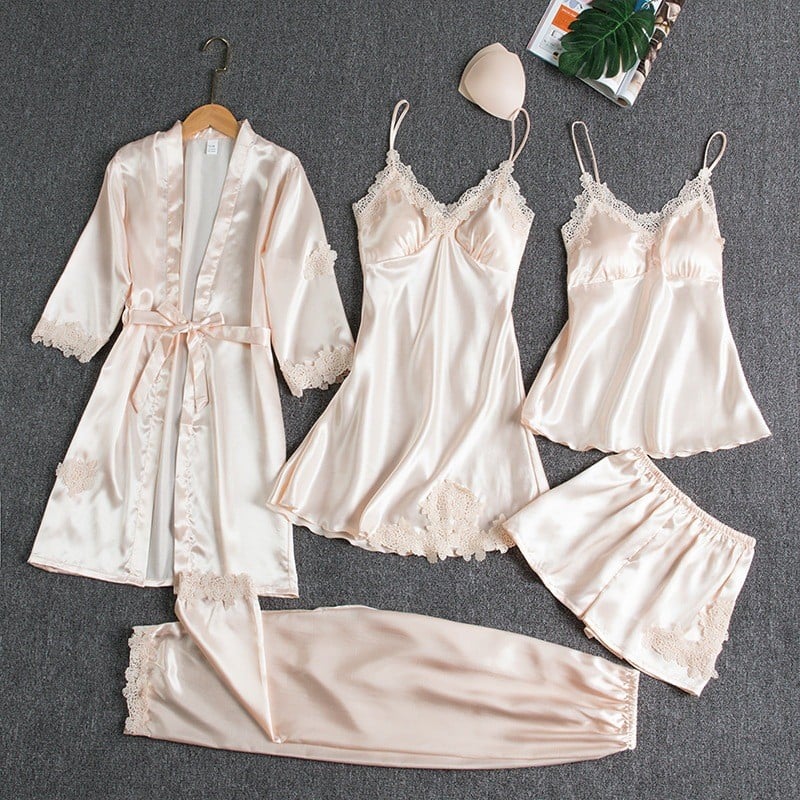 Élyséanne — Elegantní noční saténový set