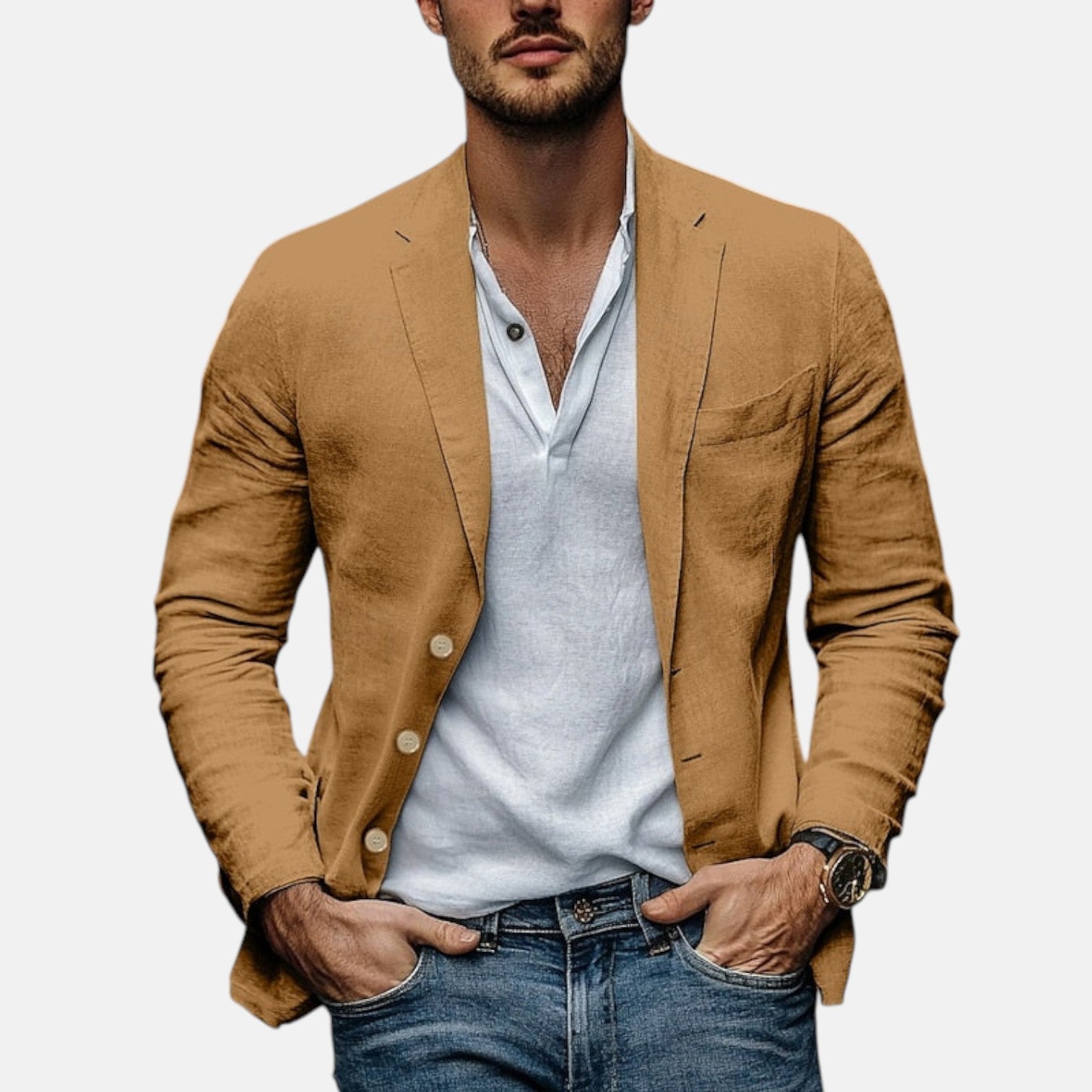 Lorenzo – Elegantní letní lněný blazer