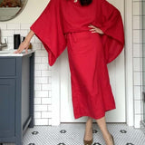 Marta – Lehké lněné kimono šaty