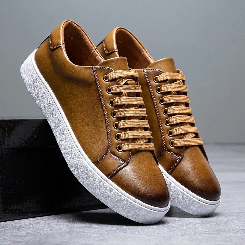 Šimon - Vysoce kvalitní pánské kožené sneakers