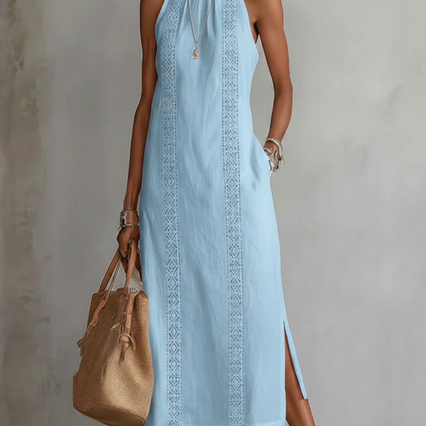 Luminița – Ornamentální Halter Šaty