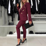 Sára - Elegantní komplet s úzkými kalhotami